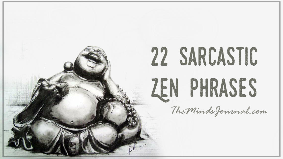 22 Sarcastic Zen Phrases