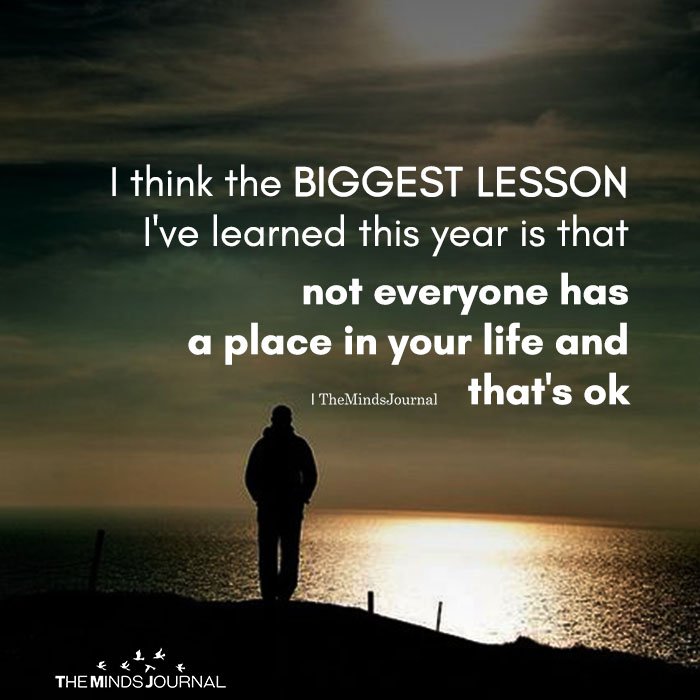 I Think The Biggest Lesson I Ve Learned This Year