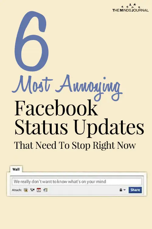 6 Most Annoying Facebook Status Updates That Need To Stop Right Now