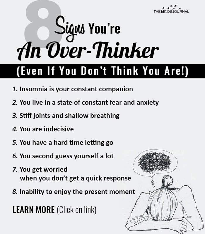 signs you're an overthinker