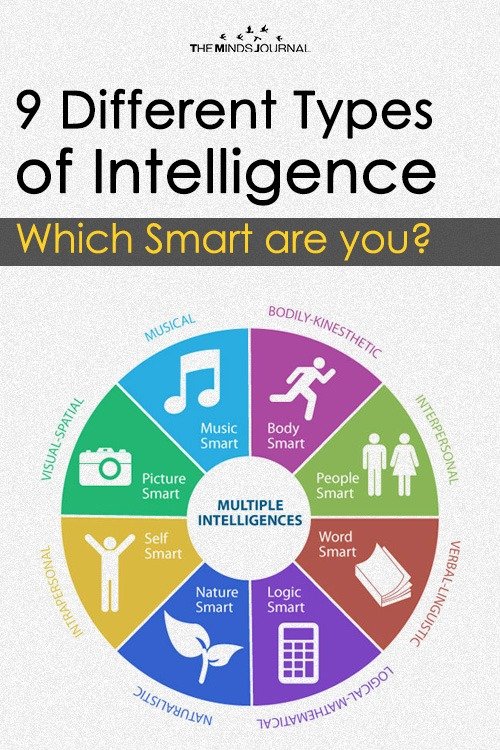 The Nine different types of intelligence – Which Smart are you 