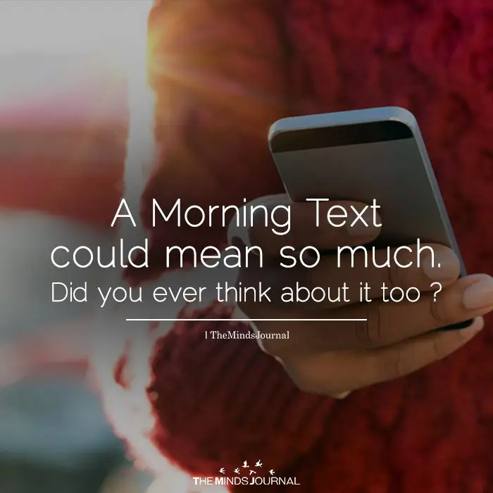 morning text