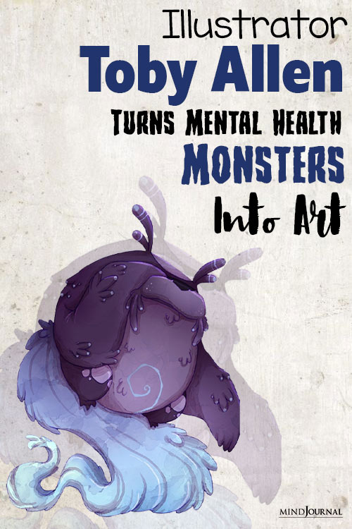 Illustrator Toby Allen Turns Mental Health monster pin