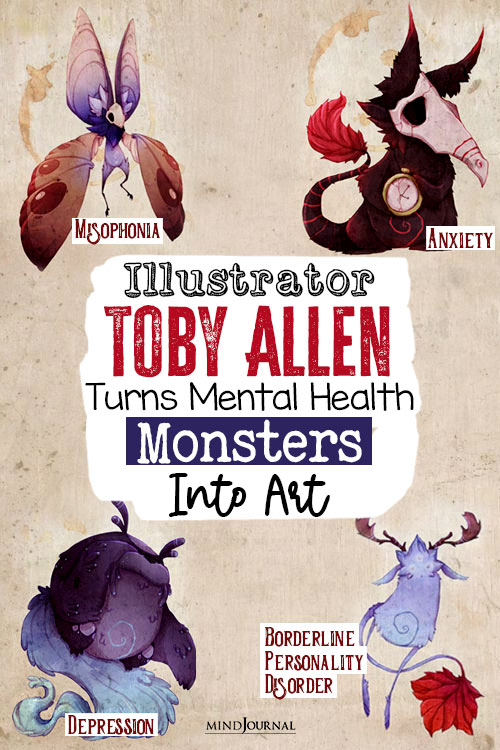 Illustrator Toby Allen Turns Mental Health pin