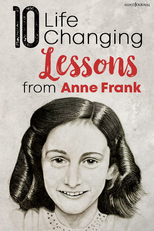 Life Changing Lessons Learn Anne Frank pin