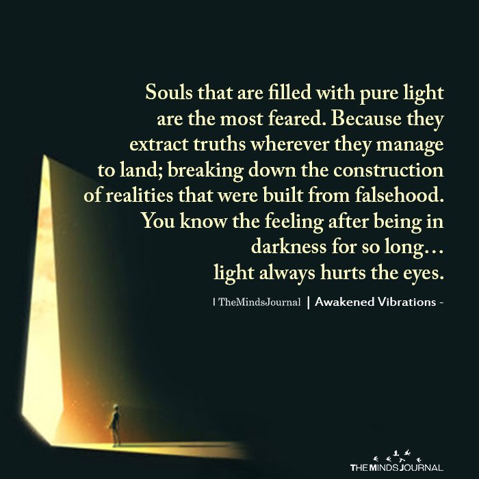Souls That Are Filled With Pure Light