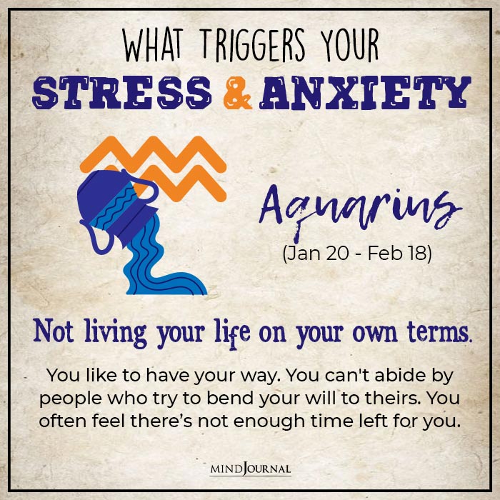 What Triggers Your Stress and Anxiety aquarius