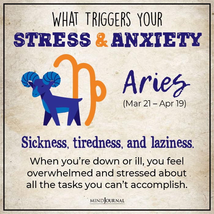 What Triggers Your Stress and Anxiety aries