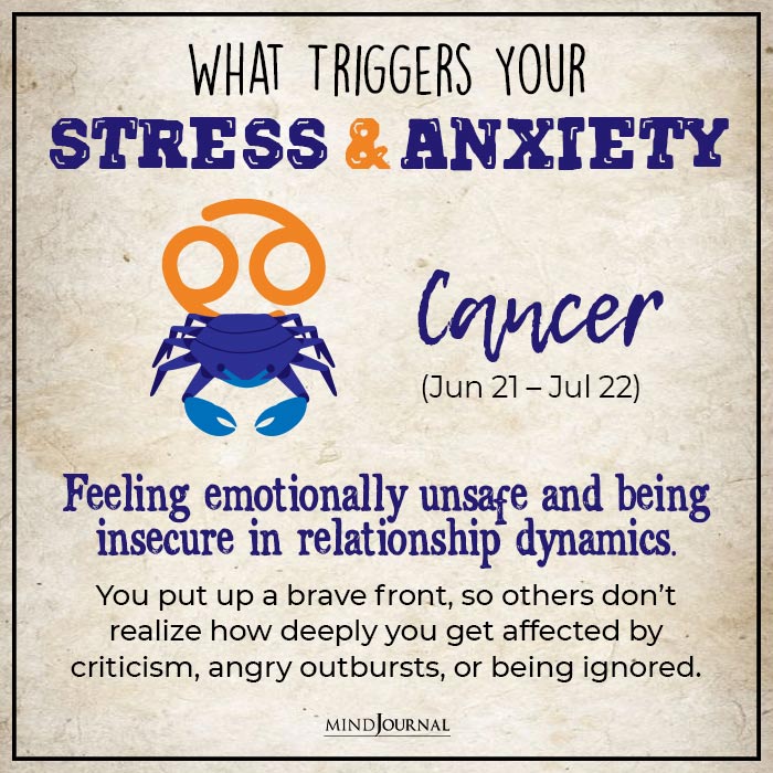 What Triggers Your Stress and Anxiety cancer