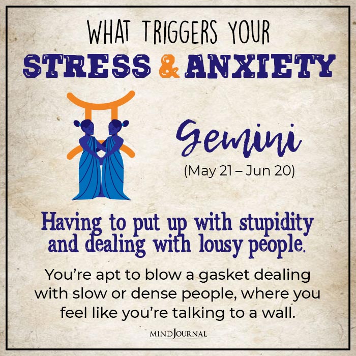 What Triggers Your Stress and Anxiety gemini
