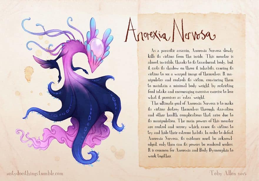 anorexia nervosa Monsters inside your Head