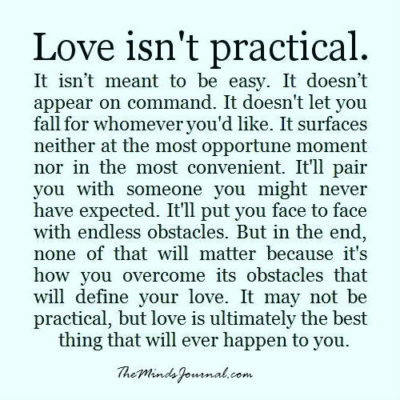 Love Isn't Practical