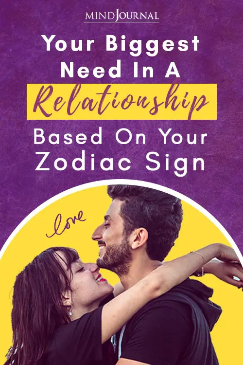 Biggest Need in Relationship Zodiac Sign Pin