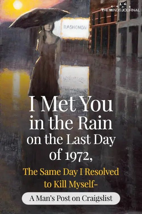 I Met You in the Rain on the Last Day of 1972
