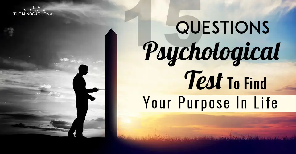 Psychological Test Find Your Purpose In Life