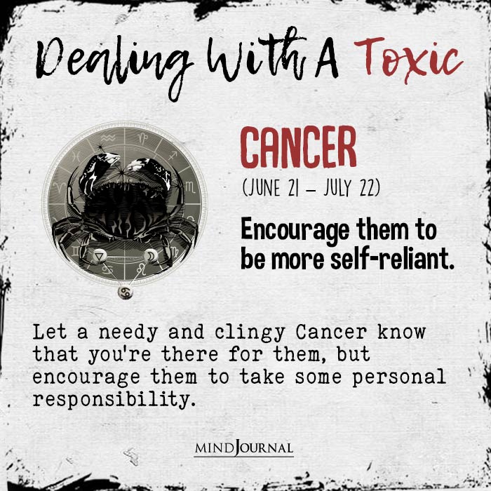 Zodiac Way To Deal With Toxic People cancer