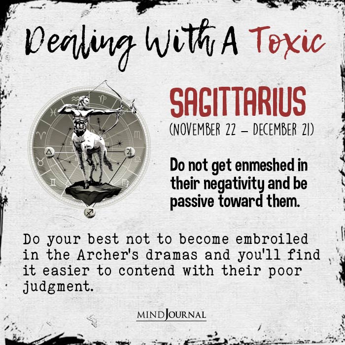 Zodiac Way To Deal With Toxic People saggittarius