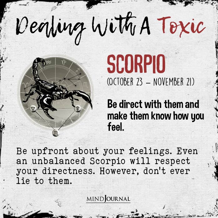 Zodiac Way To Deal With Toxic People scorpio