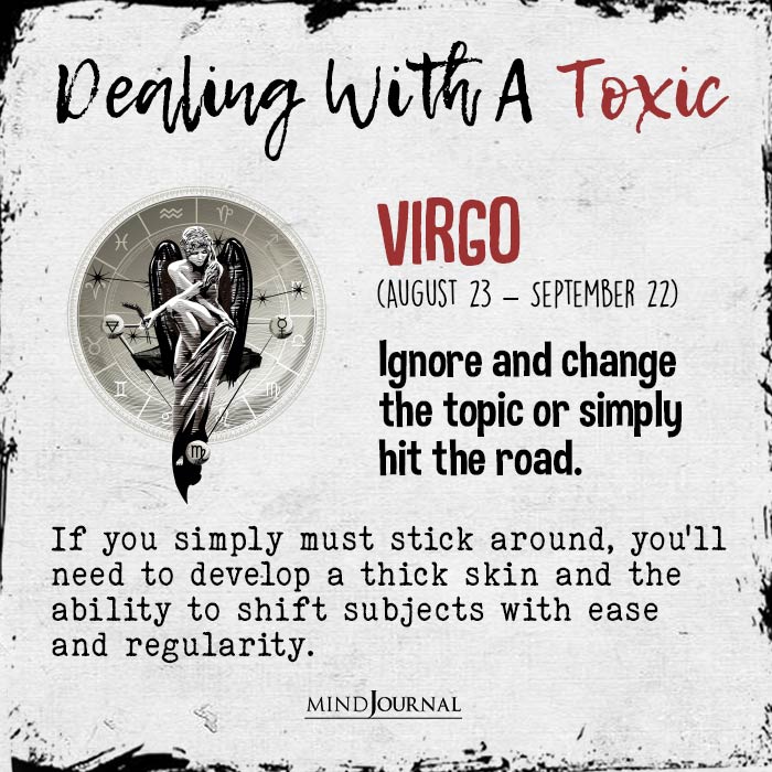Zodiac Way To Deal With Toxic People virgo