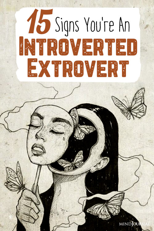 Signs Youre Introverted Extrovert pin