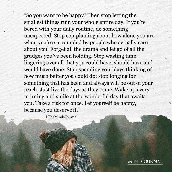 So You Want To Be Happy