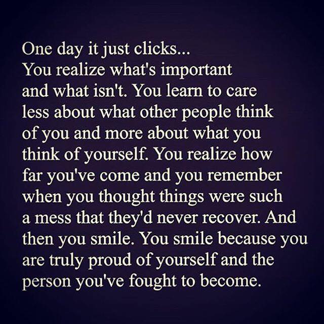 One day it just Clicks
