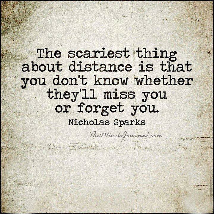 The scariest thing about distance
