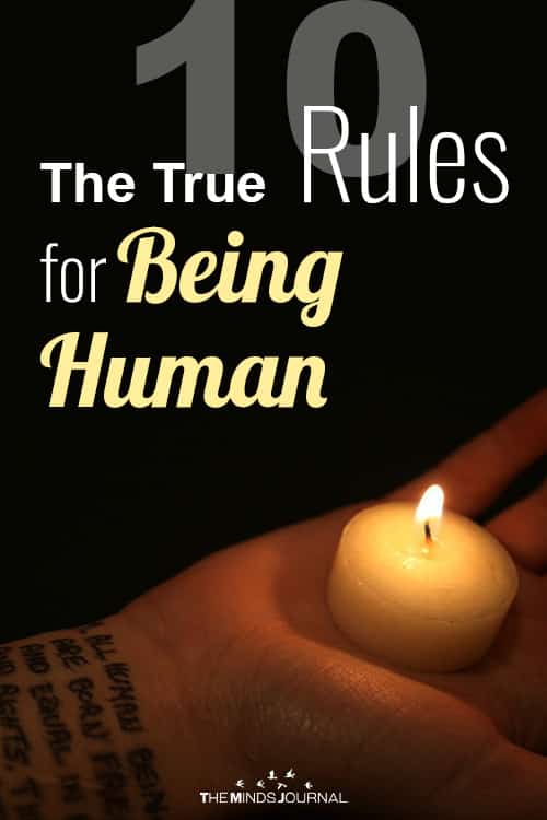 True Rules for Being Human pin