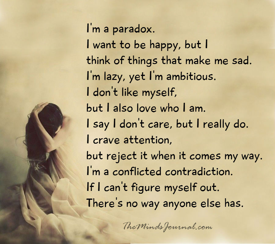 I am a paradox