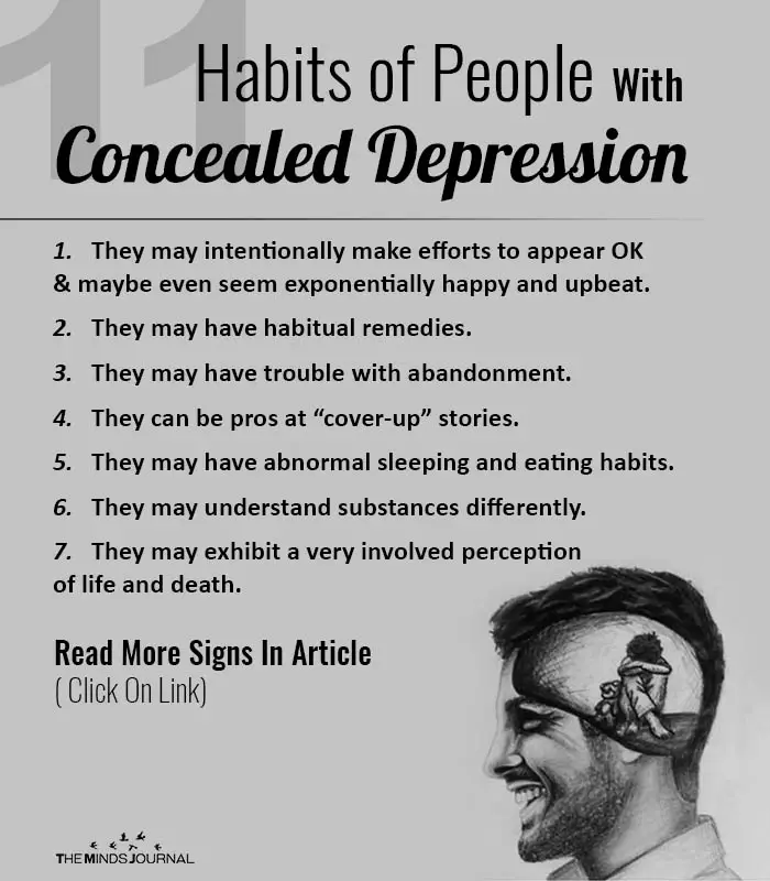 Habits of People Concealed Depression
