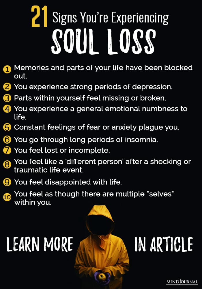 experiencing soul loss info