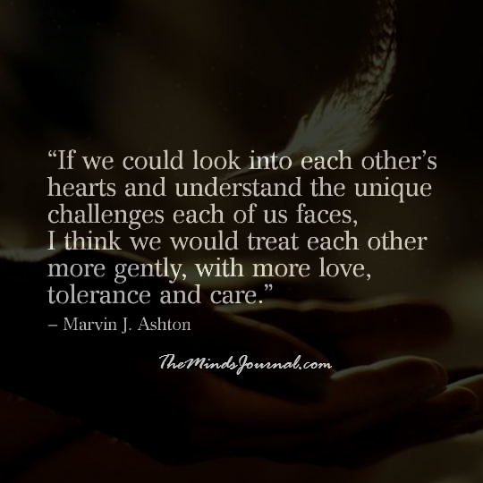 If We Could Look Into Each Other's Hearts
