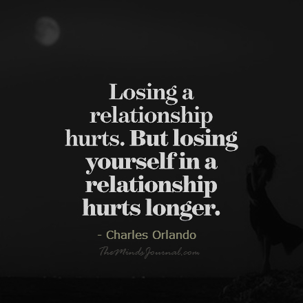 Losing a relationship Hurts