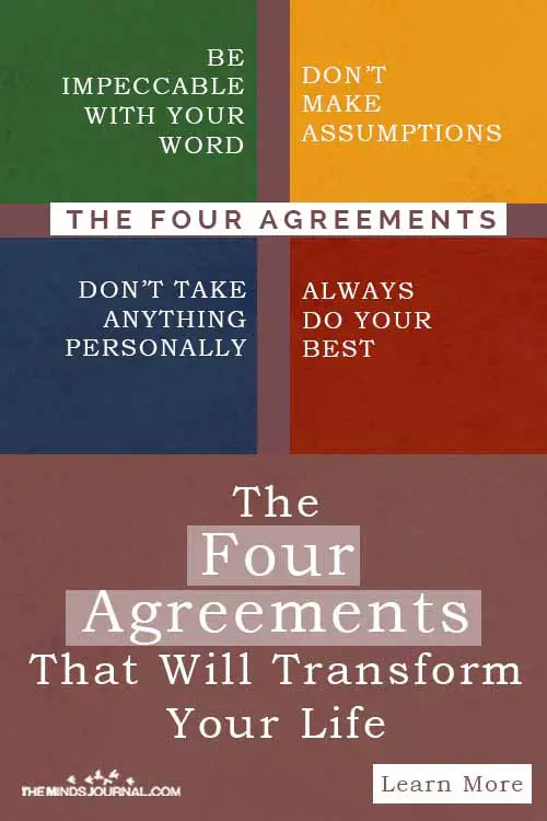 Four Agreements Transform Life pin