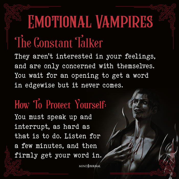 Types Of Emotional Vampires talker