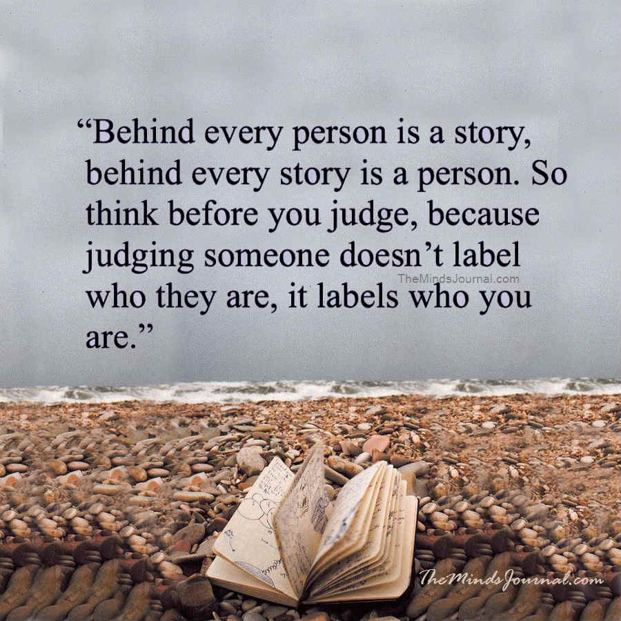 Behind every person is a story