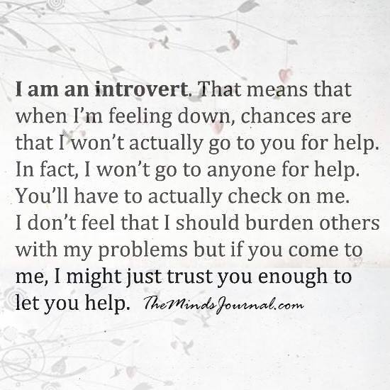 I am an Introvert