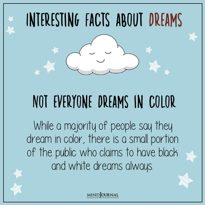 not everyone dreams in color