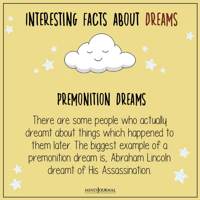 Interesting facts about dreams.