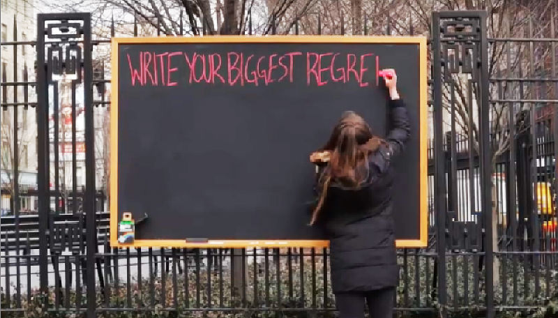 Strangers Were Asked To Write Their Biggest Regrets. It's what they all in common, that made me think.