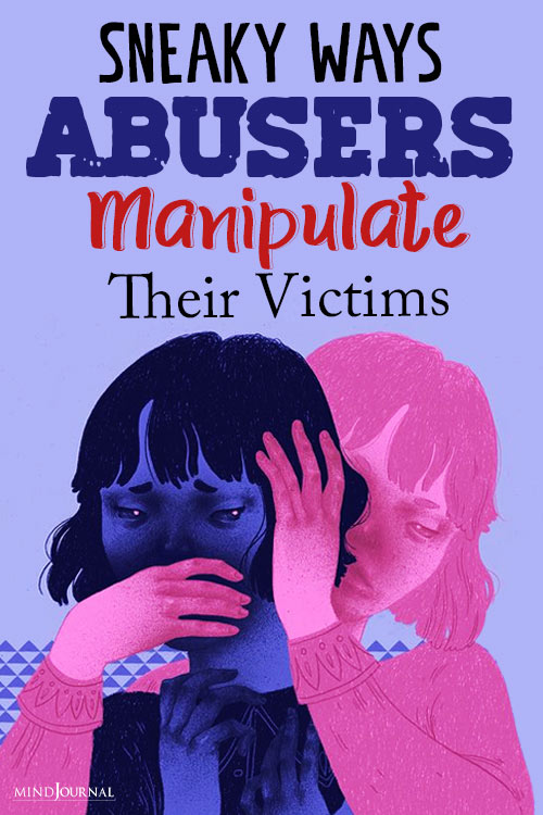 Abusers Manipulate Traumatize Victims pin