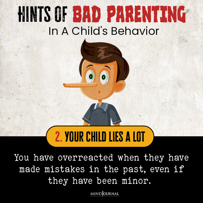 Bad Parenting in Childs Behavior lies