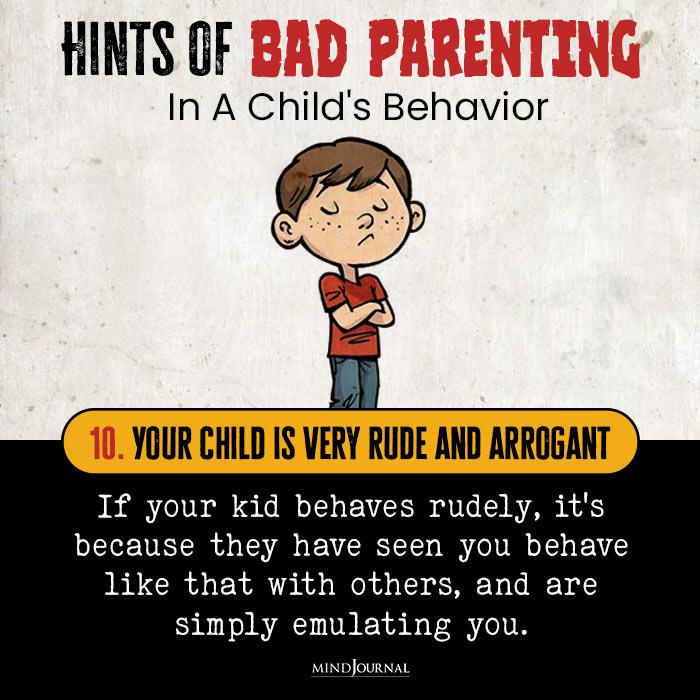 Bad Parenting in Childs Behavior rude