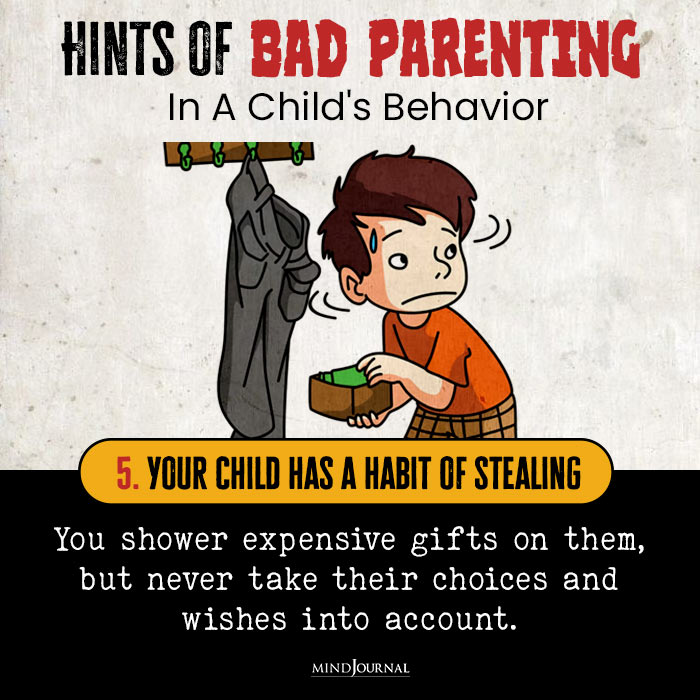 Bad Parenting in Childs Behavior stealing