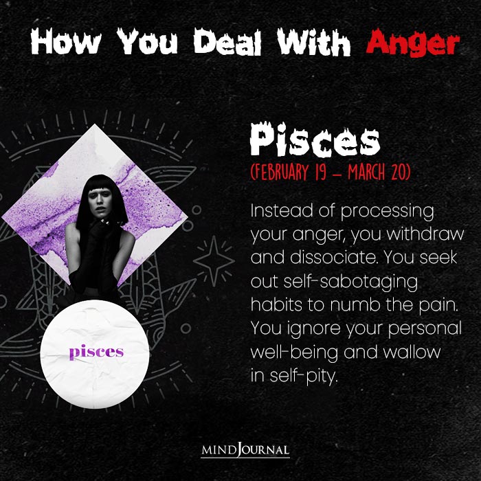 How You Deal With Anger Pisces