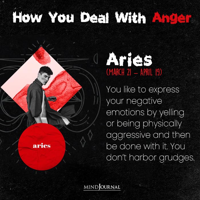 How You Deal With Anger aries