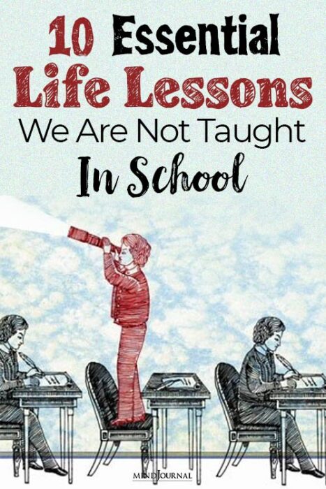 Life Lessons We Are Not Taught In School pin