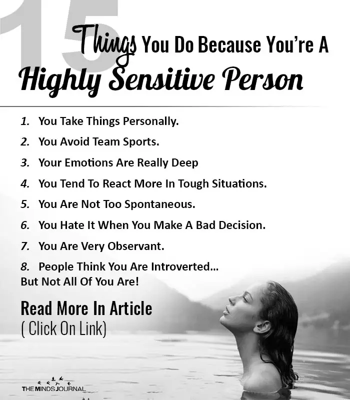 Things You Do Highly Sensitive Person