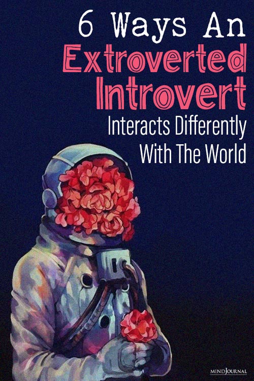 Extroverted Introvert Interacts Differently With The World pin