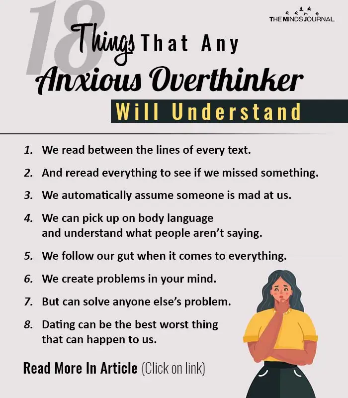 Things Anxious Overthinker Understand